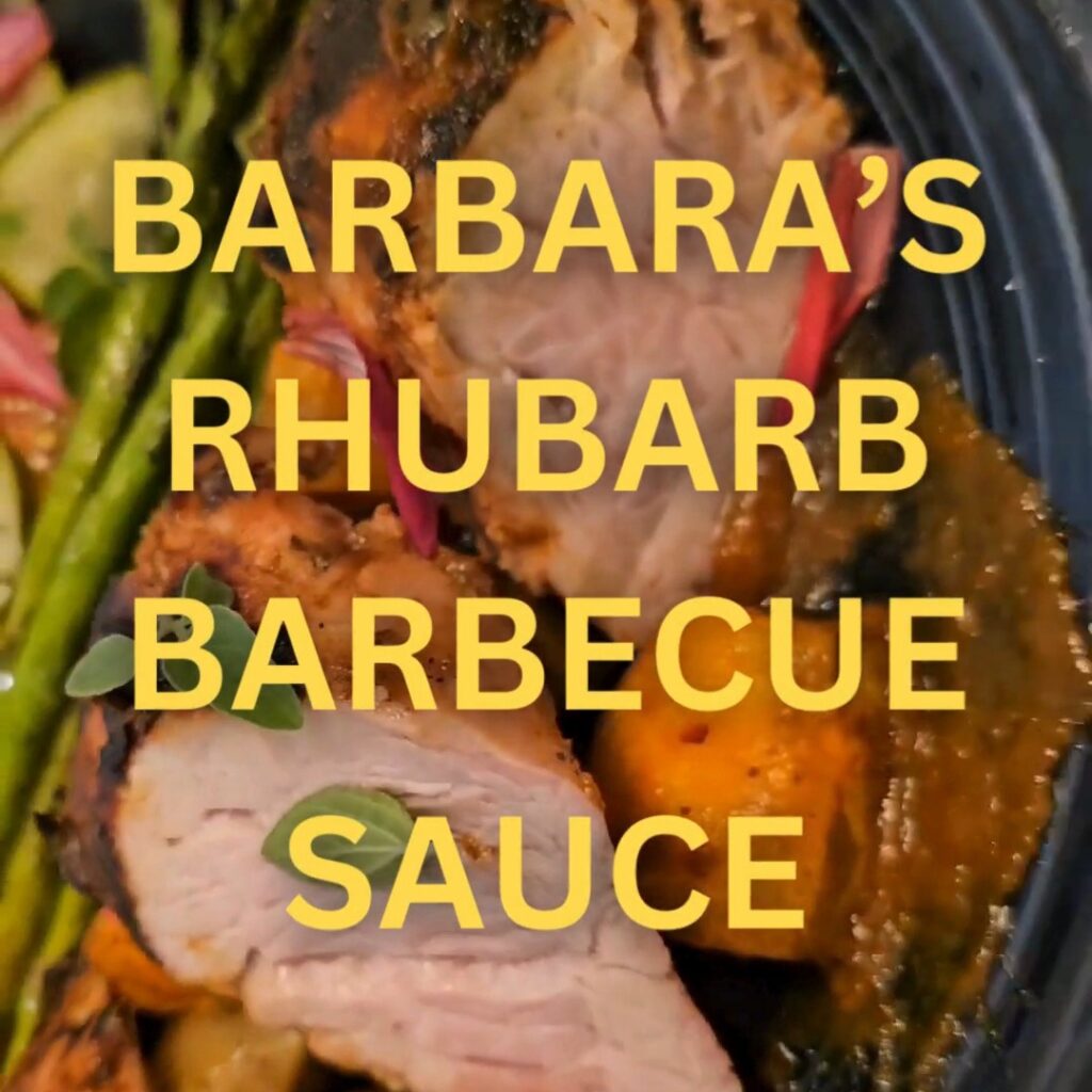 BARBARA'S RHUBARB BARBECUE SAUCE